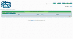 Desktop Screenshot of forum.gamevillage.com